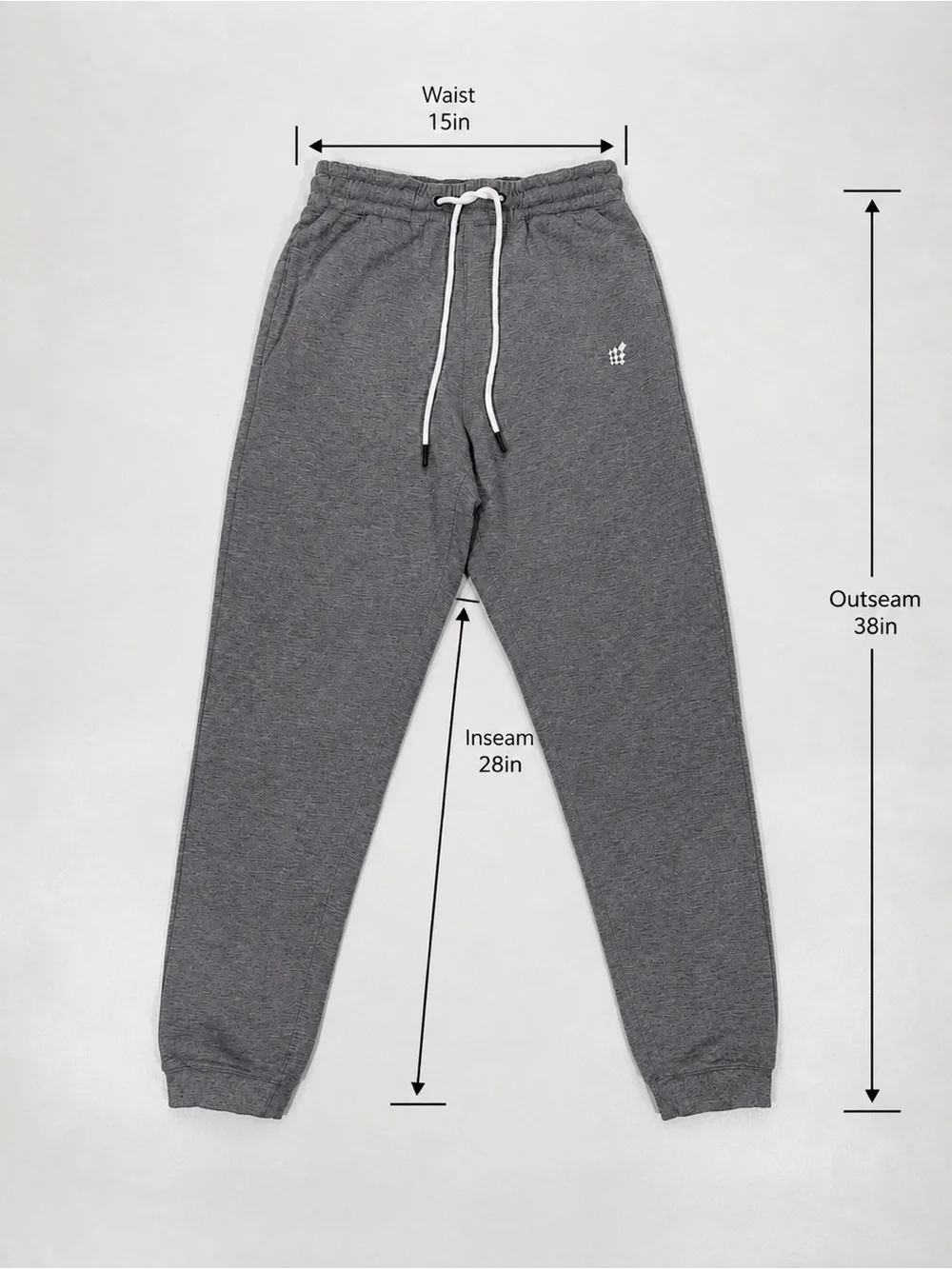 Men’s Jed North Spirit Joggers Gray and Black Combo Size Medium